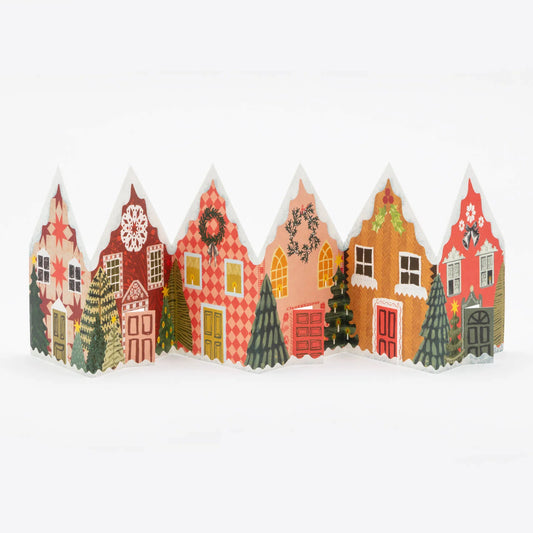 Card | Christmas Houses Concertina Card