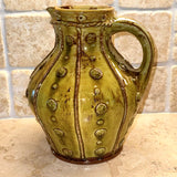 Fitch & McAndrew Medium Green Appliqué Jug