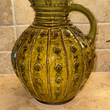 Fitch & McAndrew Large Green Appliqué Jug