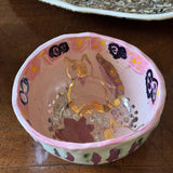 Pink Butterfly and Kitty Cat Bowl | Louise Kaye