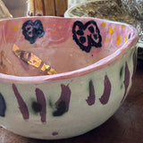 Pink Butterfly and Kitty Cat Bowl | Louise Kaye