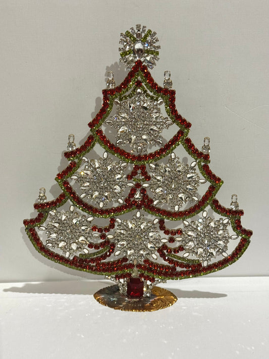 Czech Rhinestone Christmas Tree