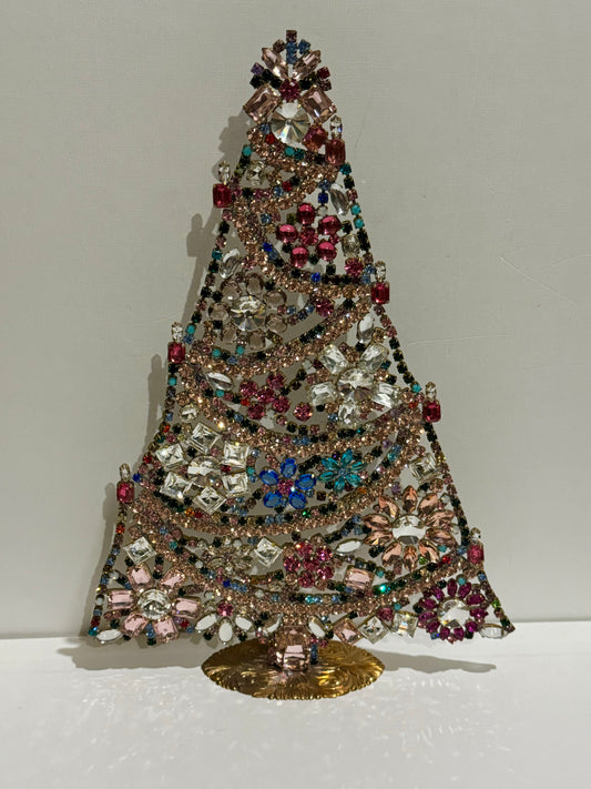 Czech Rhinestone Christmas Tree