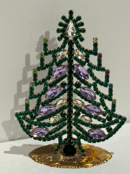 Czech Rhinestone Christmas Tree