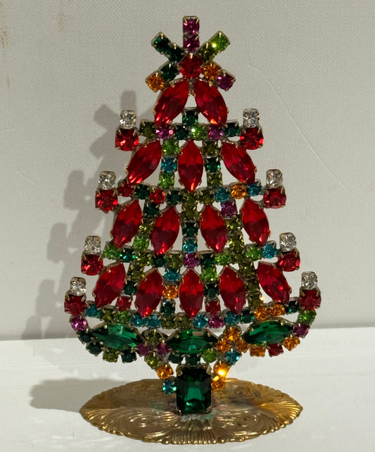 Czech Rhinestone Christmas Tree