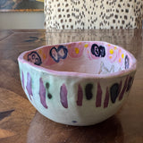 Pink Butterfly and Kitty Cat Bowl | Louise Kaye