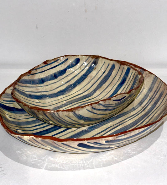 Didem Firat Pair of Striped Bowls