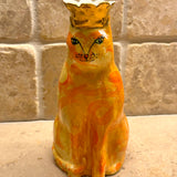 Golden Crown Cat Candlestick | Dee Barnes