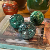 Paperweights by Globemaker Julia Forte TURQUOISE 1