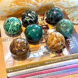 Paperweights by Globemaker Julia Forte TURQUOISE 1