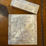 Antique Mother of Pearl Engraved Card Case