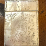 Antique Mother of Pearl Engraved Card Case