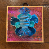 Acrylic Paper-backed Frame with Murano Glass Candy on Brooch