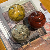 Paperweights by Globemaker Julia Forte MUSTARD 2