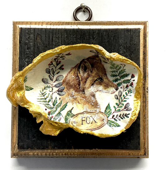 Bourbon Barrel Frame with FOX on Oyster Shell