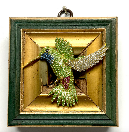 Painted Frame with Hummingbird