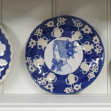 Ceramic Blue Floral Plate | Francesca Kaye