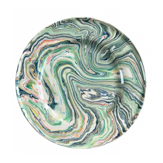 French Marbled Dinner Plates Set of 8