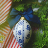 Mary Frances Carter Bauble: Botanical Stripe