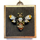 Bourbon Barrel Frame with Enameled Bee