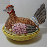 Hen | Antique Staffordshire Hen on Nest