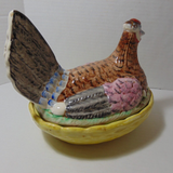 Hen | Antique Staffordshire Hen on Nest