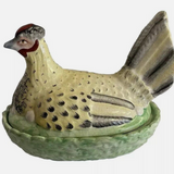 Hen | Antique Staffordshire Hen on Nest