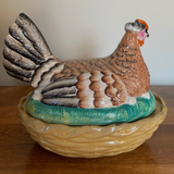 Hen | Antique Staffordshire Hen on Nest