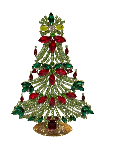 Czech Rhinestone Christmas Tree