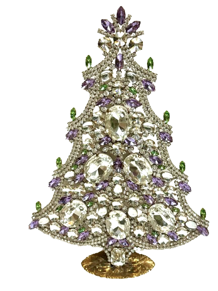 Czech Rhinestone Christmas Tree