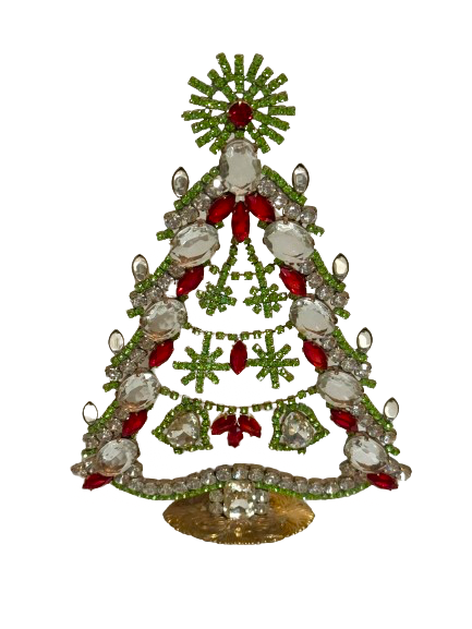 Czech Rhinestone Christmas Tree