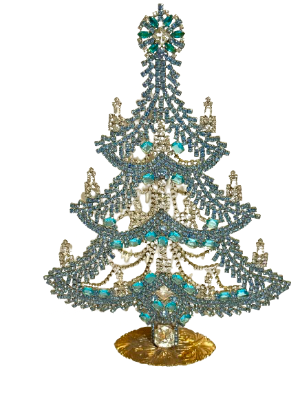 Czech Rhinestone Christmas Tree